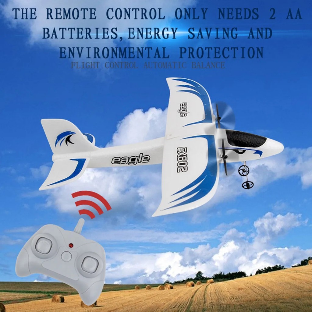 FX802 RC Foam Plane 2.4G 2CH Radio Control Glider Remote Control Airplane Aircraft Foam Boys Toys