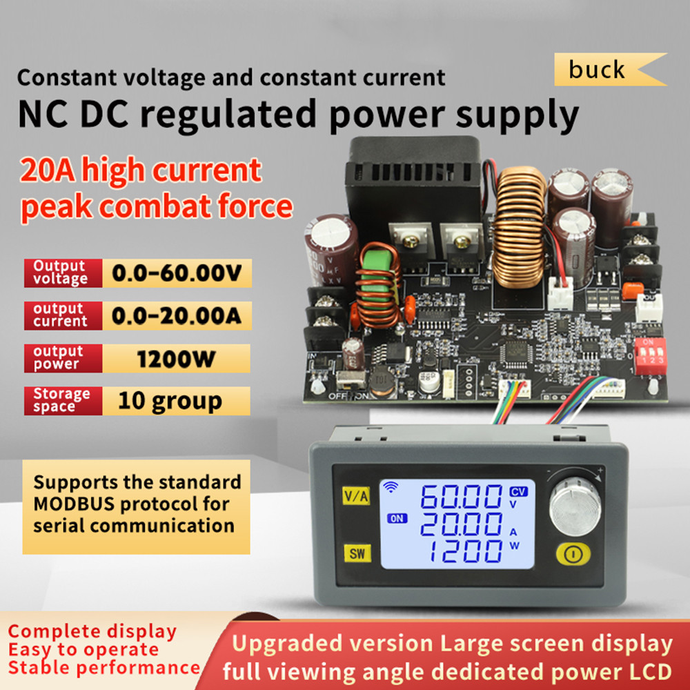 Xy6020L Numerical Control Dc 6-70V Step Down Stabilized Power Supply Constant Voltage Current Buck