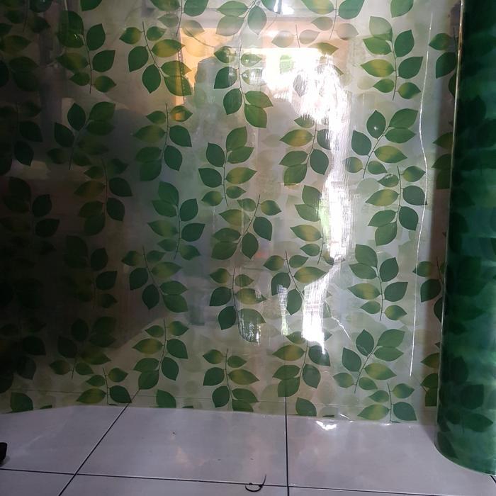 fiber pp penutup pagar motif daun