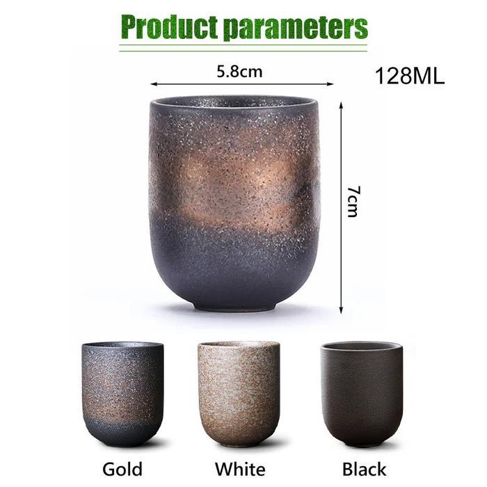 Japanese Cup Keramik Gelas Keramik Ocha Aesthetic / Cangkir Gelas Sloki Teh Kopi Latte Vintage