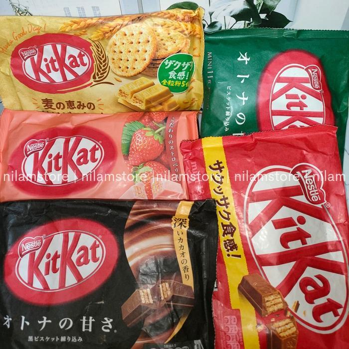 YUMMY Coklat Kit Kat Jepang Matcha/Dark Coklat /Coklat / Strawberry Chocolate Food Snack Cokelat