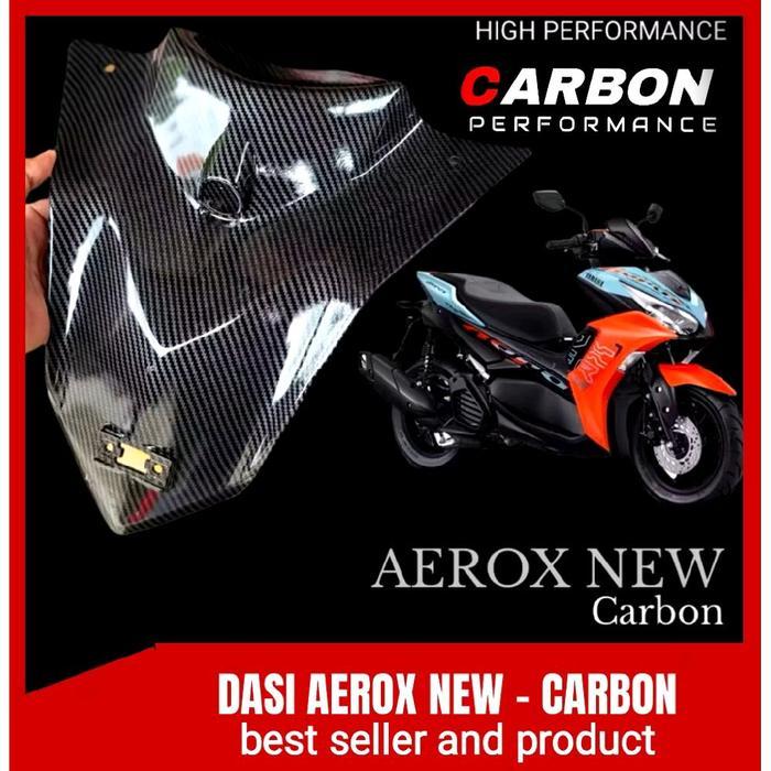 "New" DASI AEORX NEW CARBON GLOSY / dasi aerox connected carbon celup Black Motor Motorcycle