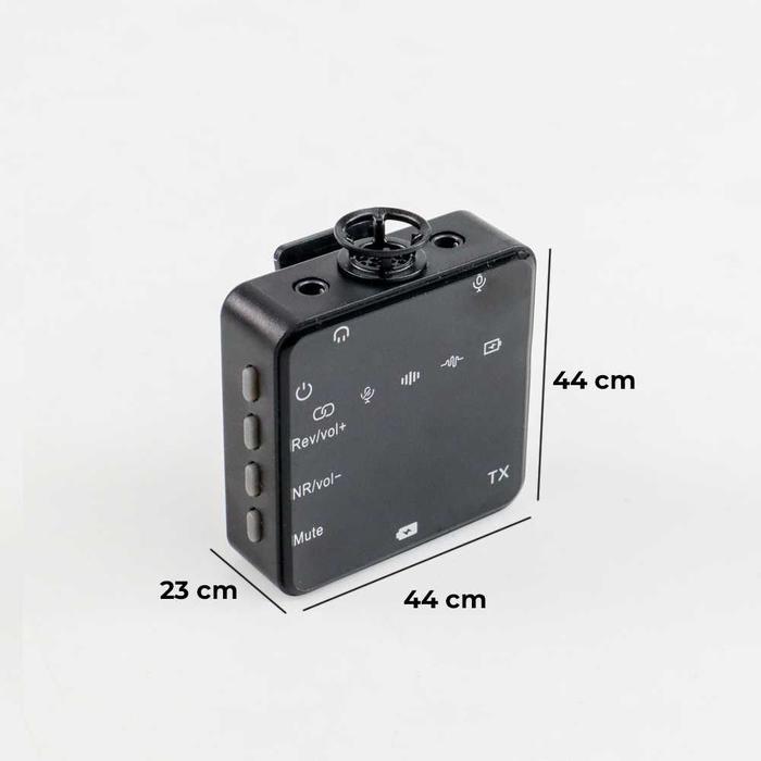 Mic Wireless Mikrofon Clip On Wireles Microphone Camera Live Streaming HP iPhone Android Kamera