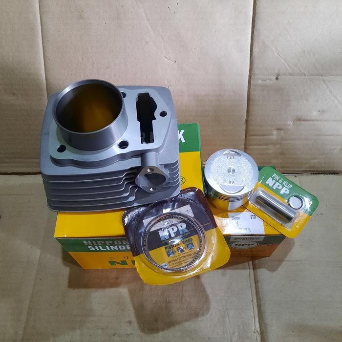 Blok Block Seher Cylinder Komplit Set Piston Kit Honda Tiger Kcn Npp