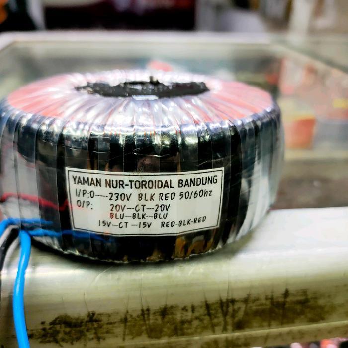 Trafo Toroidal Amplifier 20V Ct 20V Extra 15V Ct 15V