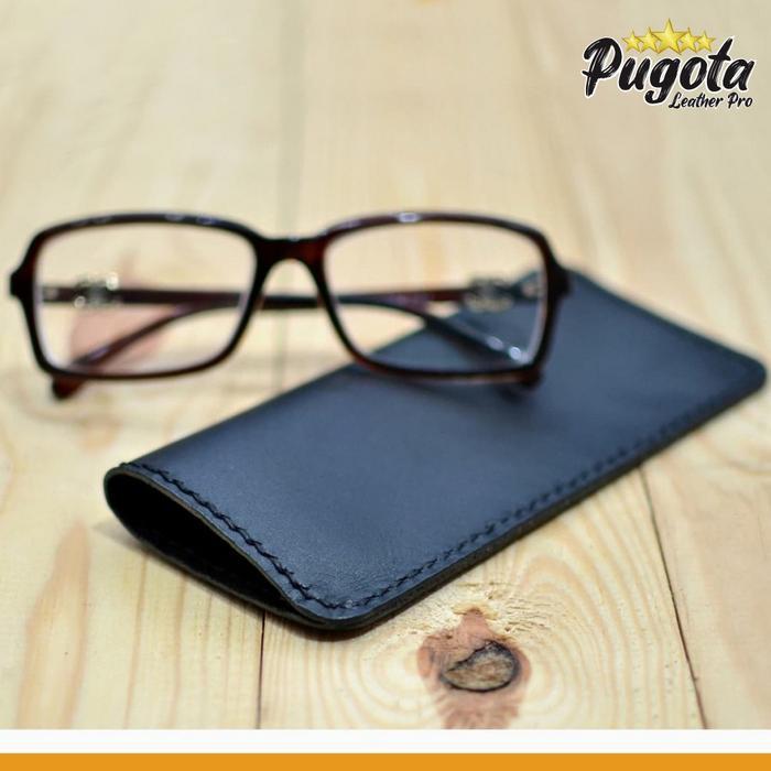 LEATHER POUCH EYEGLASS SARUNG KACAMATA KULIT AKSESORIS KACAMATA TEMPAT KACAMATA