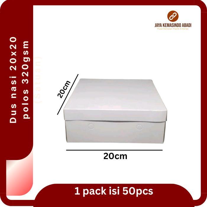 Dus Nasi Kotak 20X20 Dus Nasi Catering Ukuran 20 Box Nasi