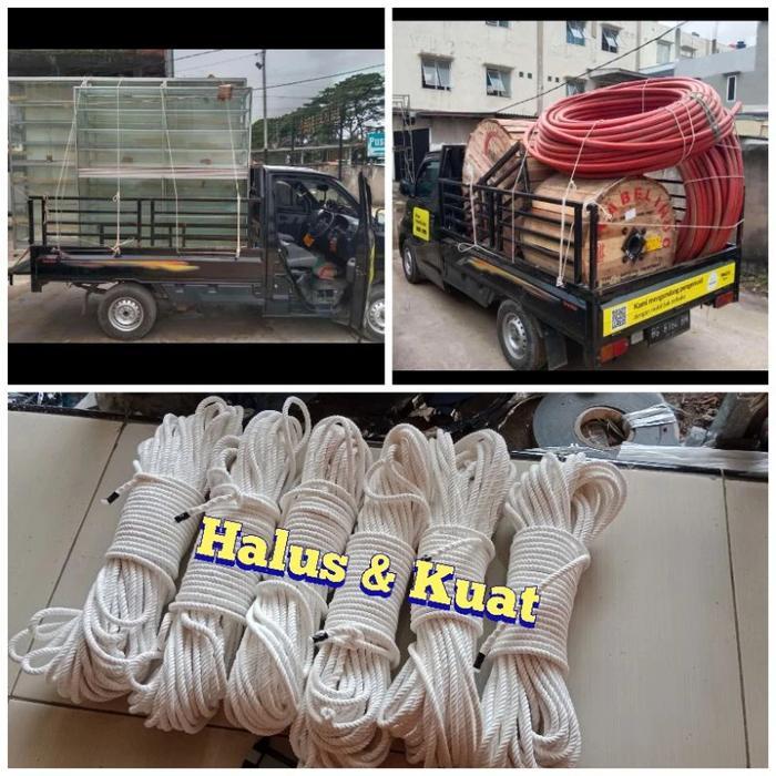 Tali 8Mm Kuralon Bahan Kain Tali Ikat Barang Mobil
