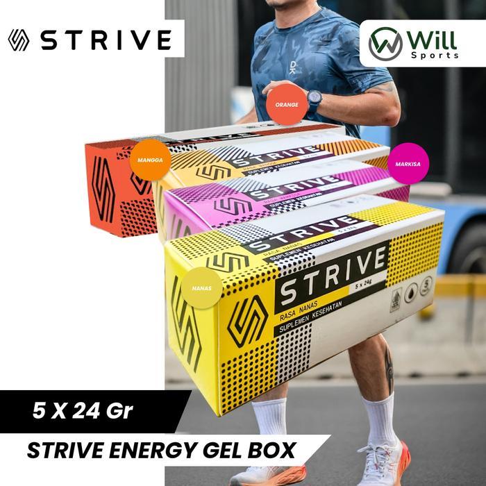 Strive Energy Gel 5 pcs 1 box strive gel / suplemen olahraga