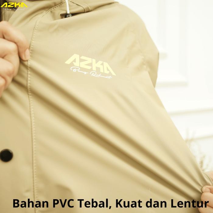 Jas Hujan Azka Setelan Baju&Celana Bahan Pvc Karet Tebal Jas Hujan Jas Hujan Tbk