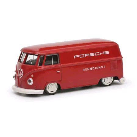 1/64 Schuco Volkswagen T1 LOWRIDER PORSCHE RED