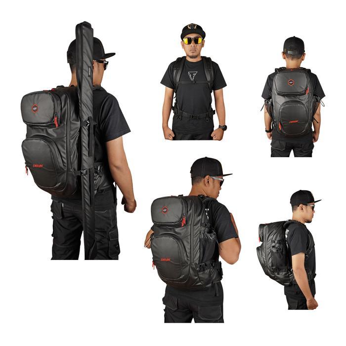 TAS PANCING FIRECAST BACKPACK ROD COVER ARAGORN BLACK RED