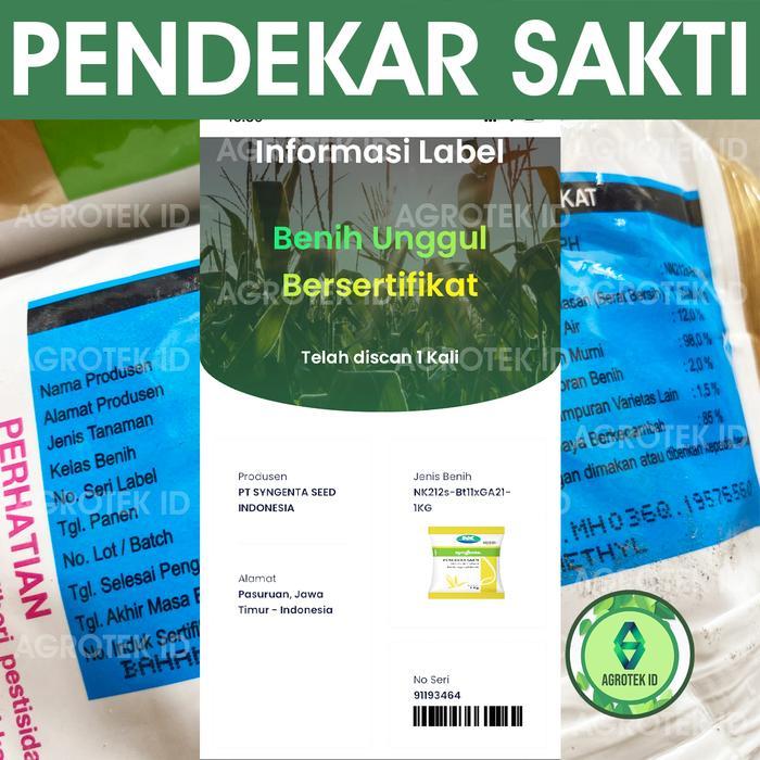 Sale Terlaris Benih Jagung Pendekar Sakti Nk212S 1 Kg