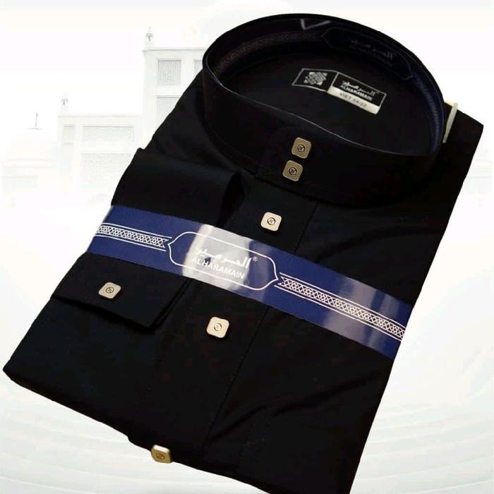 Gamis / Jubah Al Haramain Premium Original Import Hitam