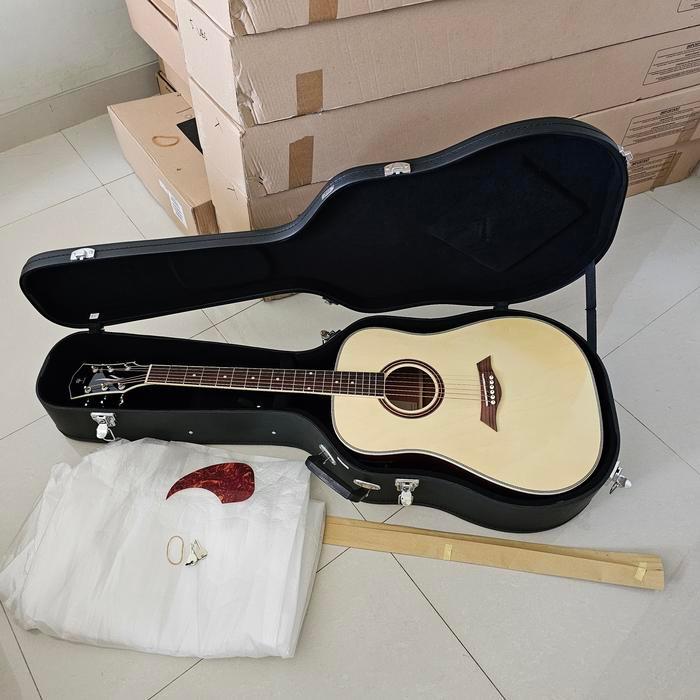 Gitar Dame Lilies D100E Natural Original Plus Hardcase Mantap