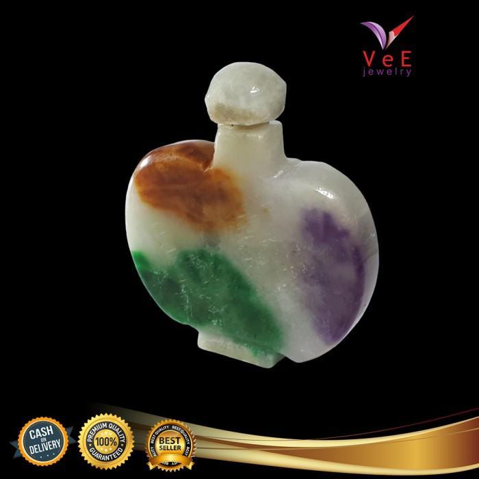 Barang Antik Batu Giok Kuno Asli Cina Jade Snuff Bottle Candy 3 - Vee