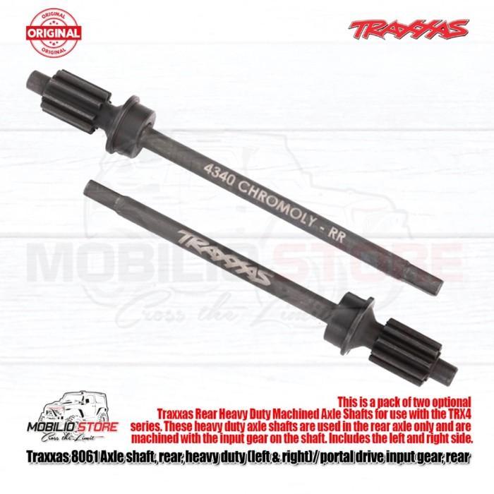 Traxxas #8061 Axle Shaft Rear Heavy Duty Portal Drive Input Gear Trx4