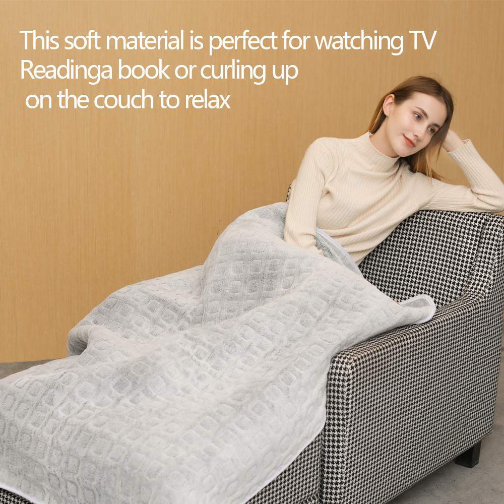 Smart Soft Washable Electric Blanket Heated 110-120V Sherpa Blanket Electric Blanket Manta Electric