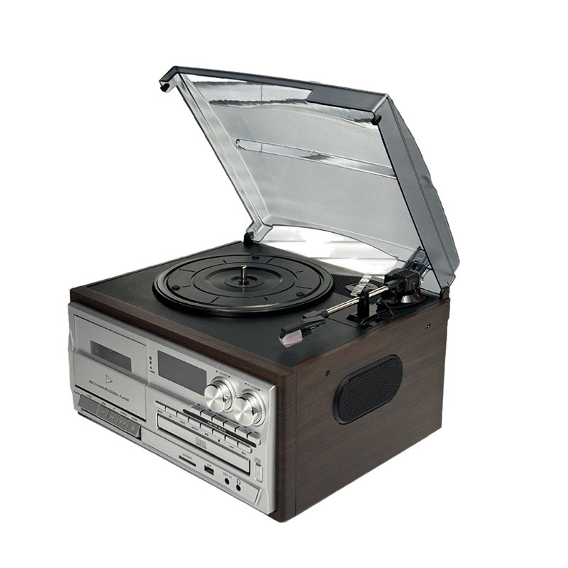 Bluetooth Speaker, Vinyl Record Player, Vintage Adjustable Gramophone with Record Player,Tape