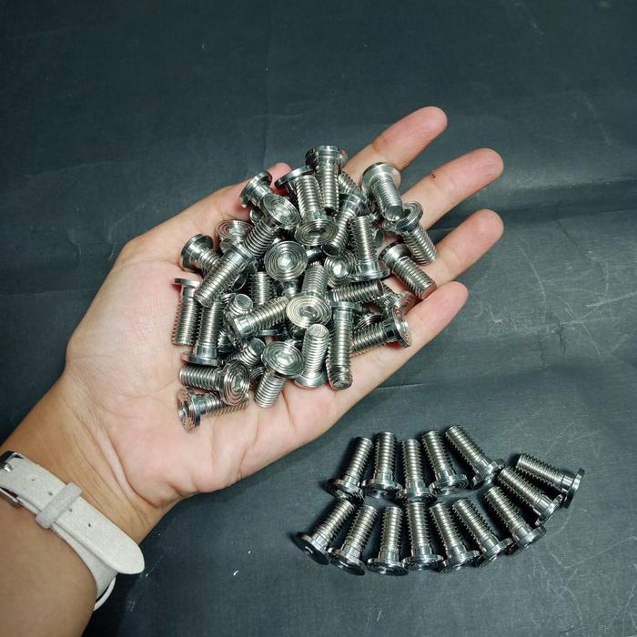 BAUT PIRINGAN STAINLESS BAUT DISC STAINLESS SS DRAT 12 BAUT DISC CAKRAM CNC BAUT PIRINGAN CAKRAM