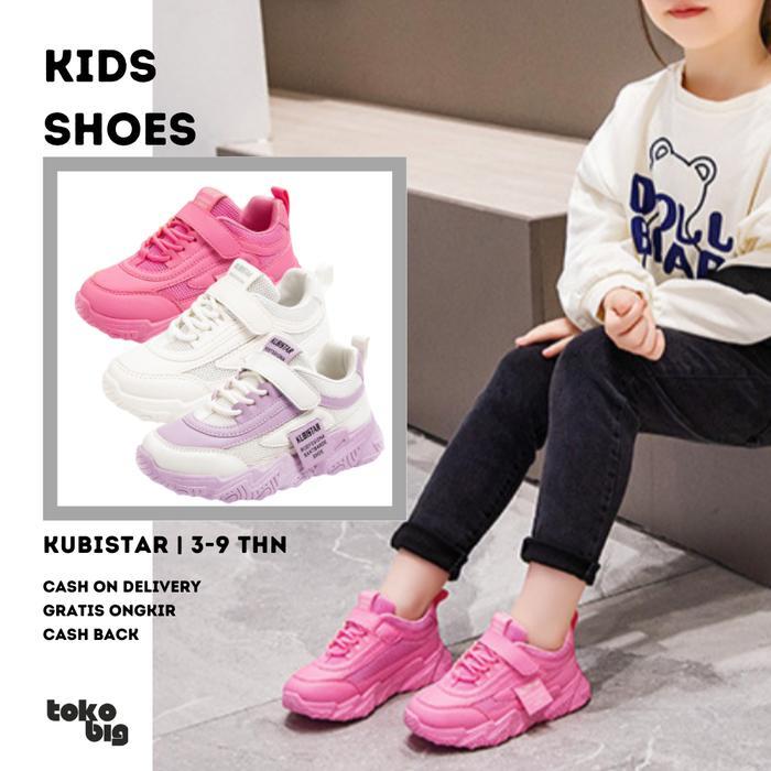 [Tokobig] Kubistar Sneakers Sepatu Anak Import Sepatu Anak Perempuan Ukuran 26-37 Usia 4-9 Tahun TOP