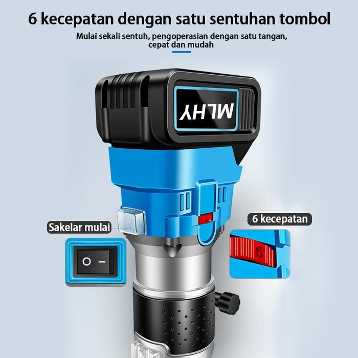 Mlhy Brushless Mesin Profil Kayu Wood Trimmer Cordless Listrik Trimer