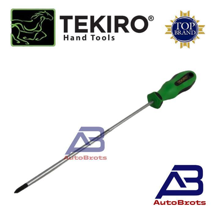TEKIRO Obeng TPR (+) #PH1 5 x 150mm Gagang Karet / Screwdriver Plus