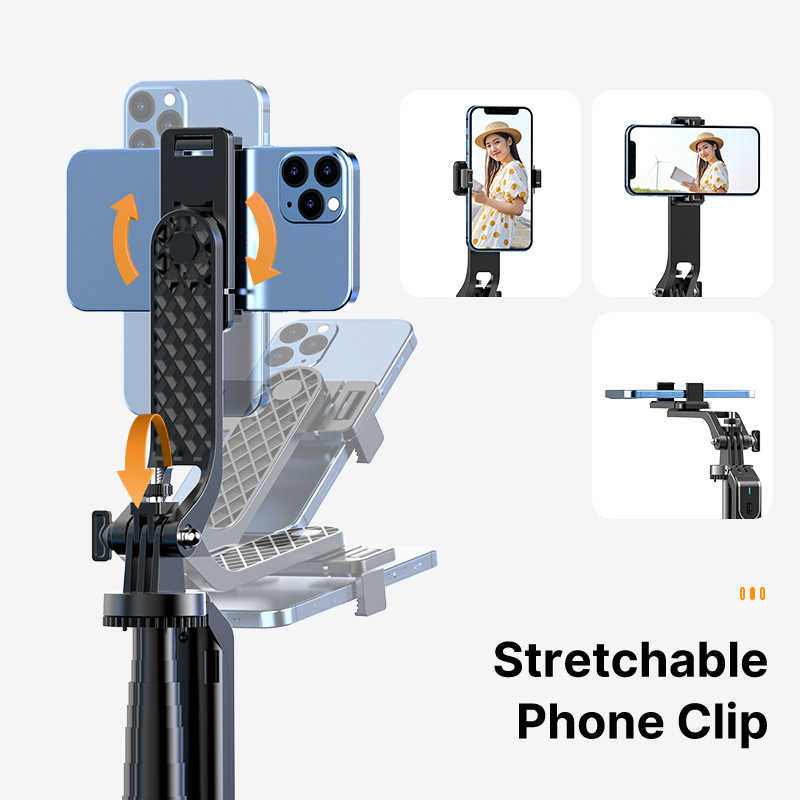 ULANZI MA09 PhoneStand for Live Streaming with Bluetooth Remote Control Gimbal mode Selfie Stick