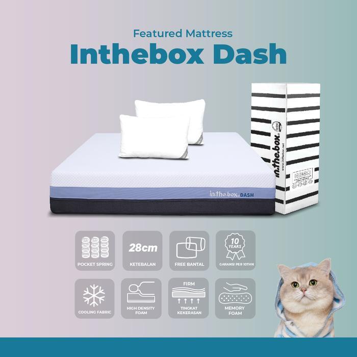 Kasur Dingin Spring Bed Orthopedic In The Box Dash - Free Bantal Pasti Diskon
