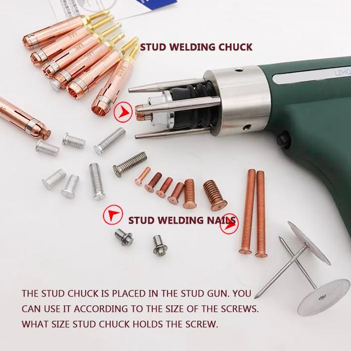 STUD WELDING GUN SCREW SEED NAIL GUN CHUCK SCREW WELDING GUN HEAD ENERGY STORAGE STUD WELDING