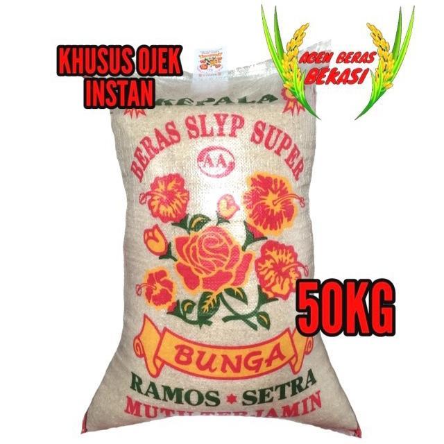BERAS MEDIUM SETRA RAMOS CAP BUNGA 50KG MURAH