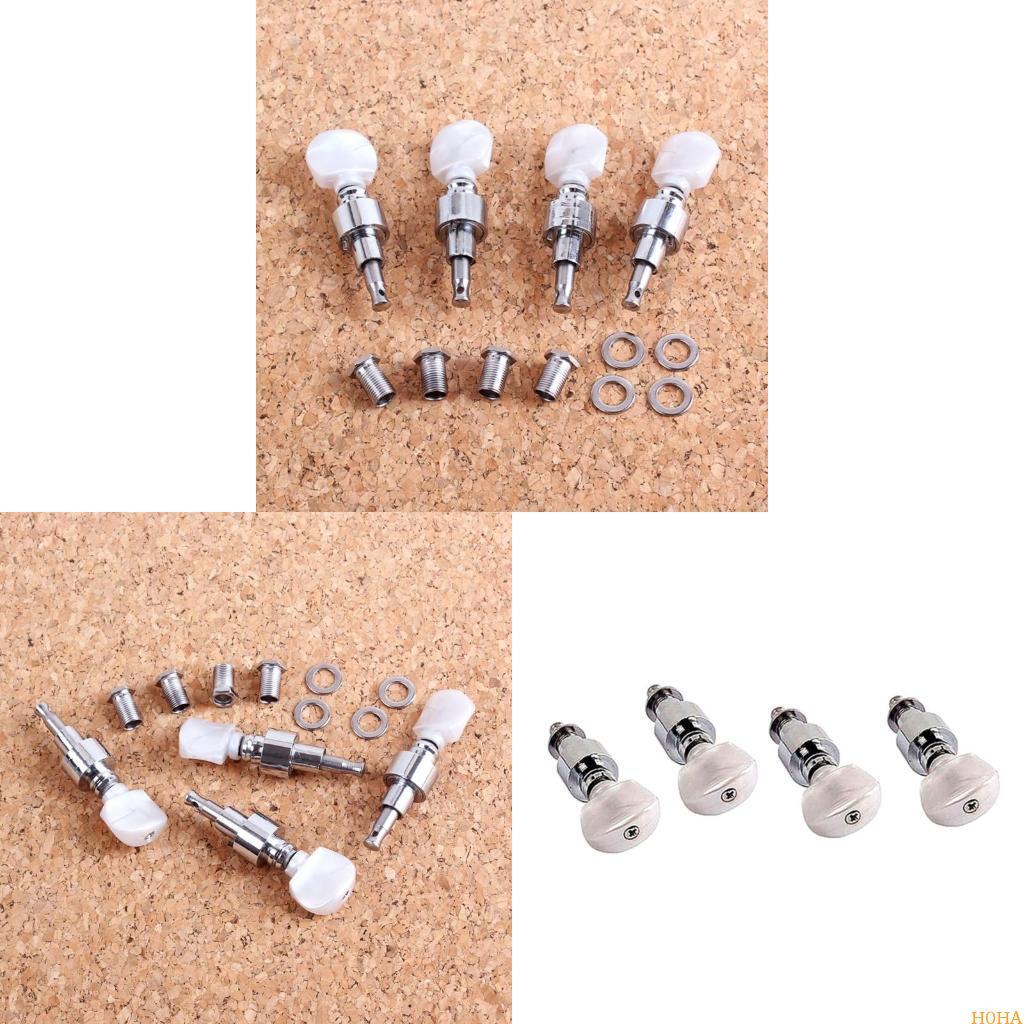 N0HA 4Pcs Banjo Tuning Peg Head Banjo Machine Head Tuner Peg Standard Banjo Tuner Knobs Banjo Tuning