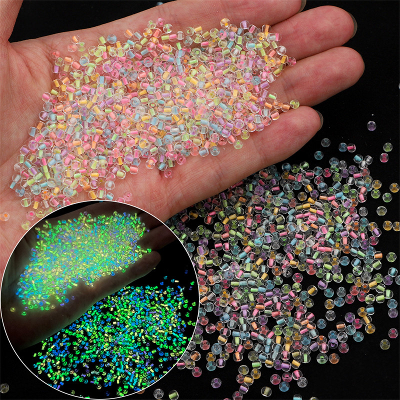 2/3/4mm Glass Luminous Beads (Glow-in-The-Night Seed Beads) - DIY Jewelry