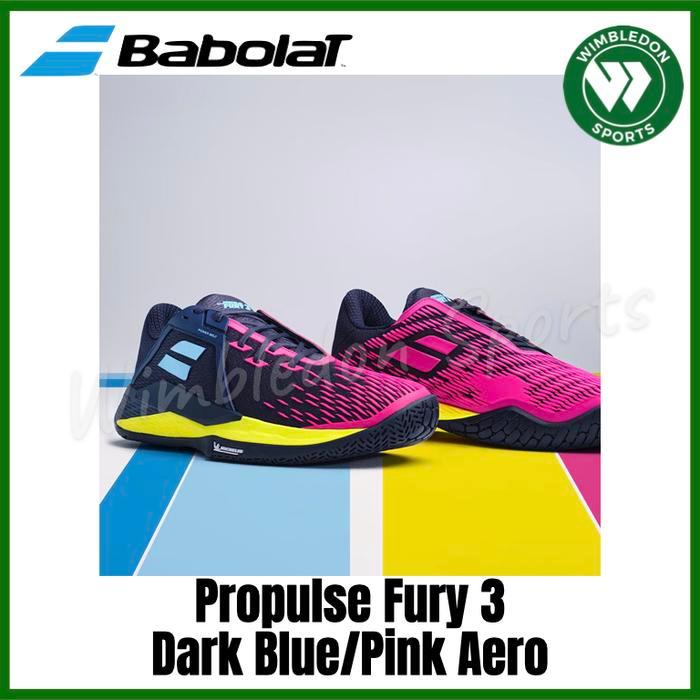 Sepatu Tenis Babolat PROPULSE FURY 3 Dark Blue/Aero Pink Babolat shoes