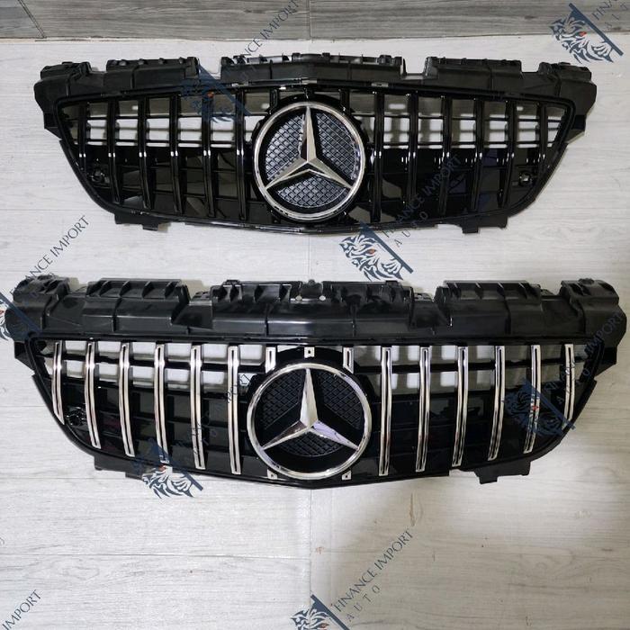 Grill GTR GT Mercedes Benz R172 W172 SLK 2011-2015 Grille R172 SLK-Class With Emblem Logo