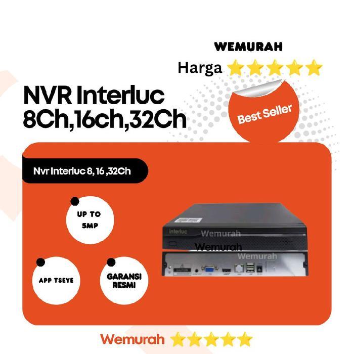 NVR 32 Channel Interluc 4MP - NVR 32CH IP Cam - NVR 32PORT