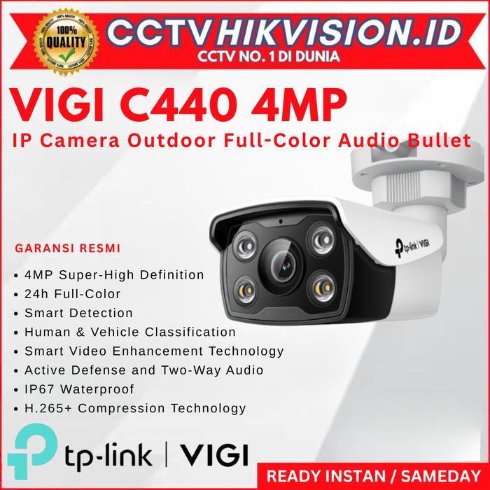 VIGI C340 IP Camera 4MP Outdoor Full Color Audio TP-Link Vigi C340 Bullet Network Kamera