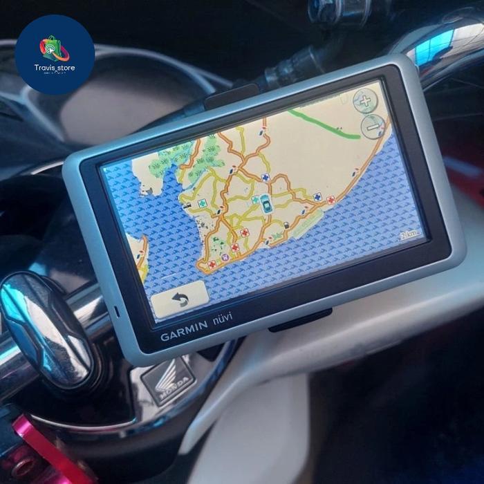 GPS Garmin Nuvi 1350 Ecoroute + bracket stang motor Map versi terbaru