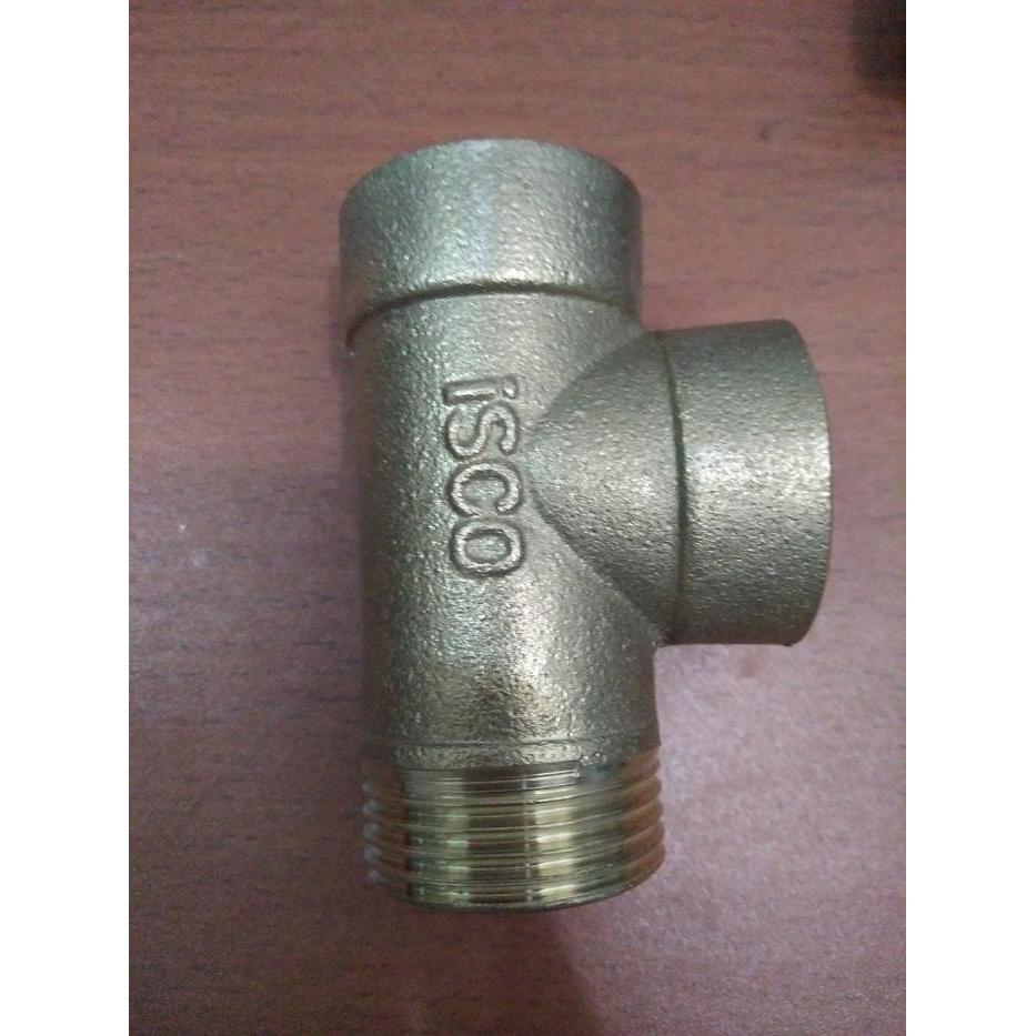 Stok Baru T-3 way kuningan part pompa air jet pump.