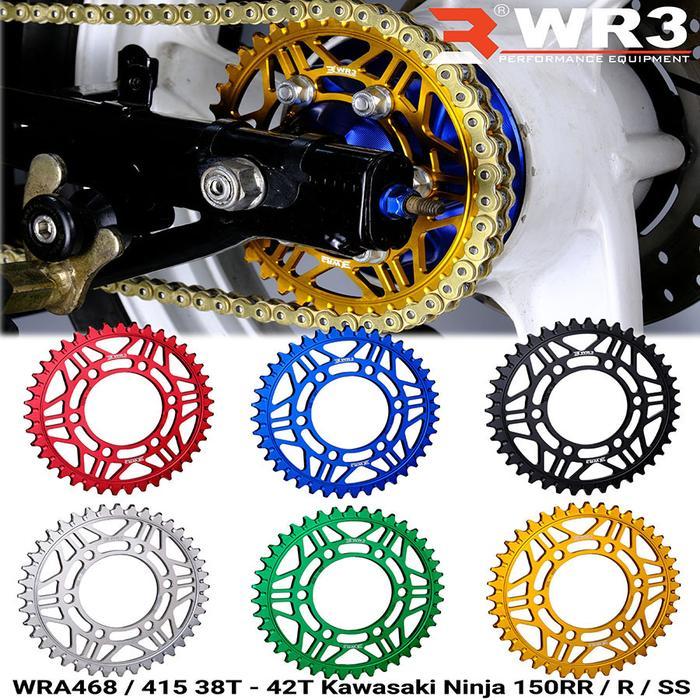GEAR RACING BELAKANG WR3 WRA 468-415 NINJA 150 RR / R / SS 38T-42T
