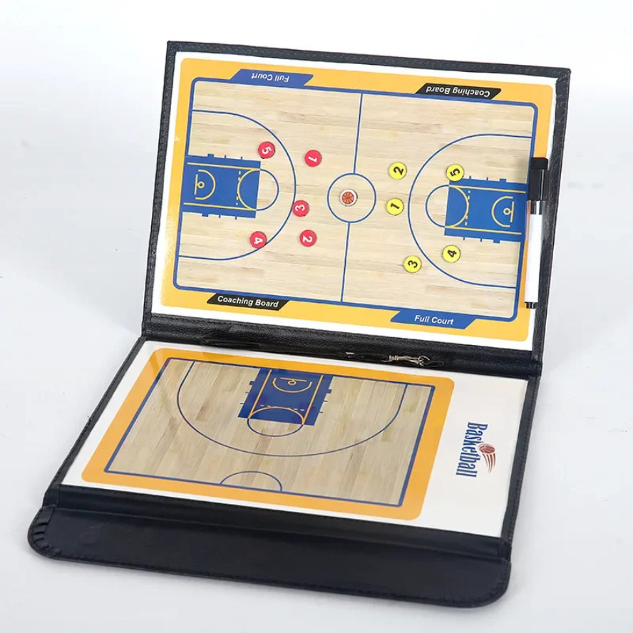 Folding Tactical Basketball Coach Board Magnetic Basketball Tactical Board Portable Competition Game