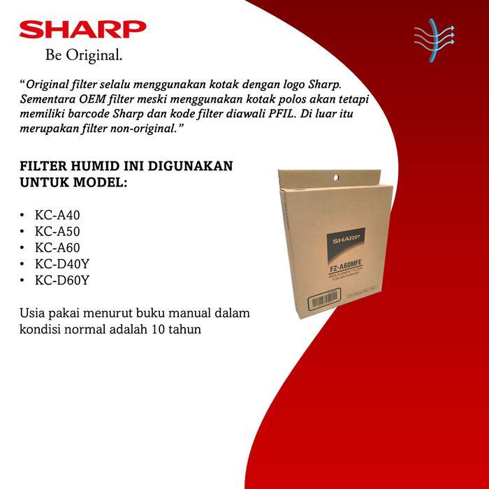 Humidifying Filter Sharp Air Purifier Fz-A60Mfe