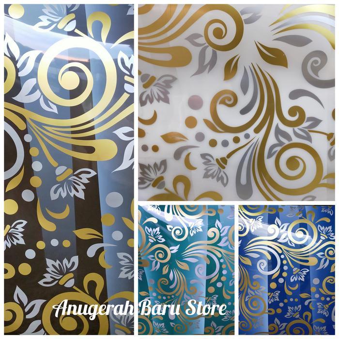 Fiber pagar plastik penutup pagar motif Magnolia