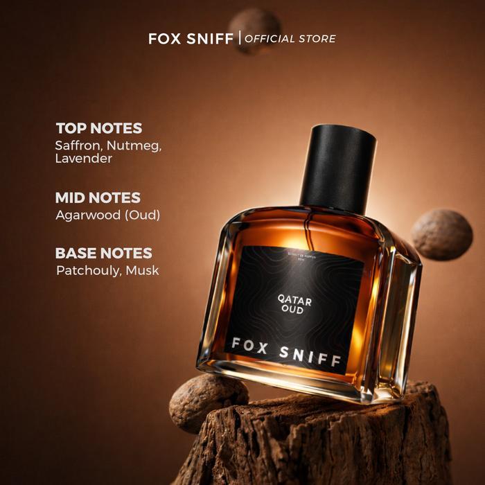 Fox Sniff Qatar Oud Parfum Unisex Aroma Woody Citrus Extrait De Perfume Aroma Wangi Tahan Lama
