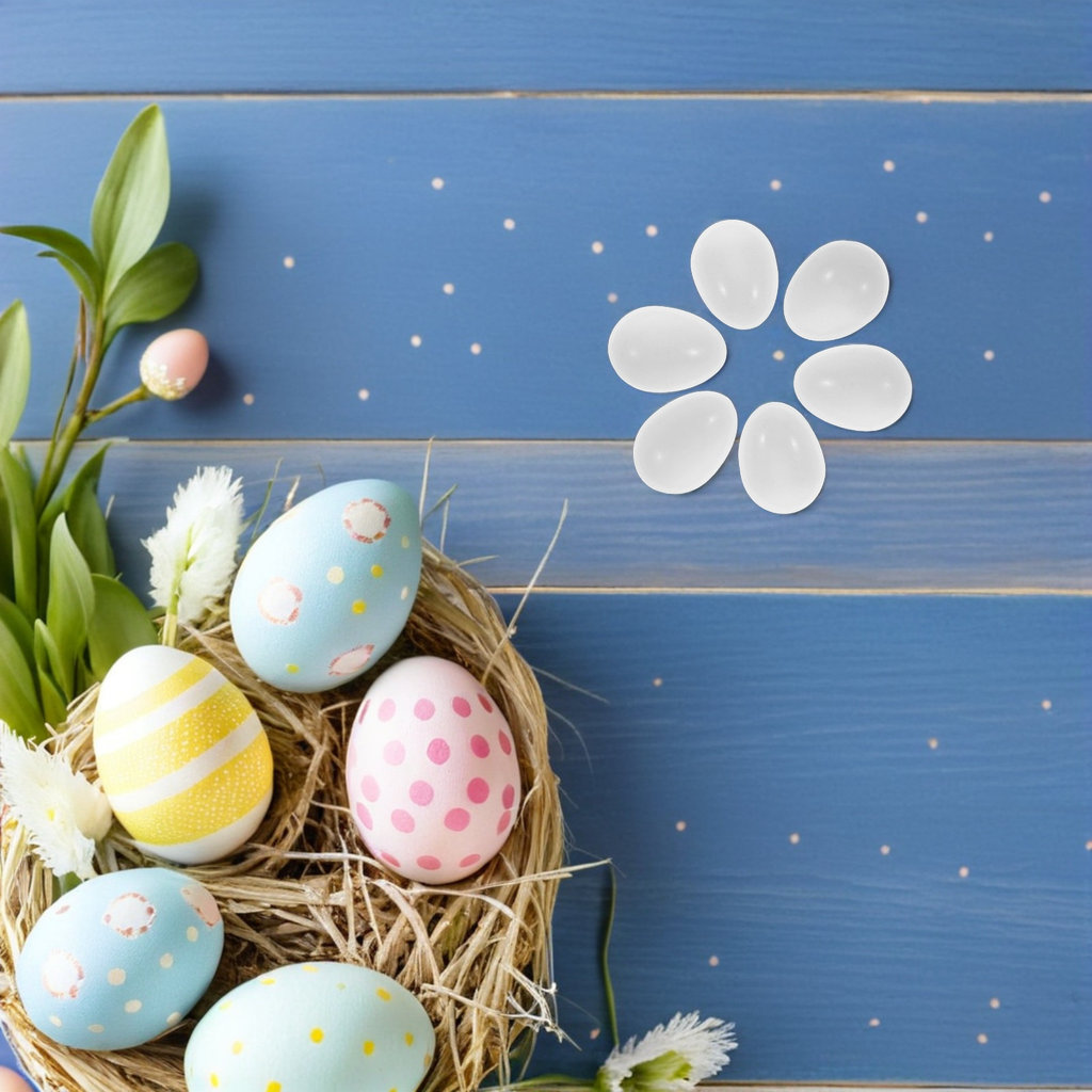 25 Pcs Artificial Pigeon Egg Props Nest Eggs Dummy Mini Bird Fake Decorative Accessory