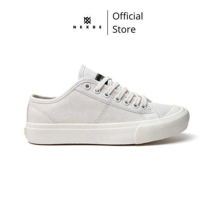 Aerostreet - Timeless Low Offwhite Sepatu Sneakers Sekolah Pria Wanita Casual Shoes Black Snekers