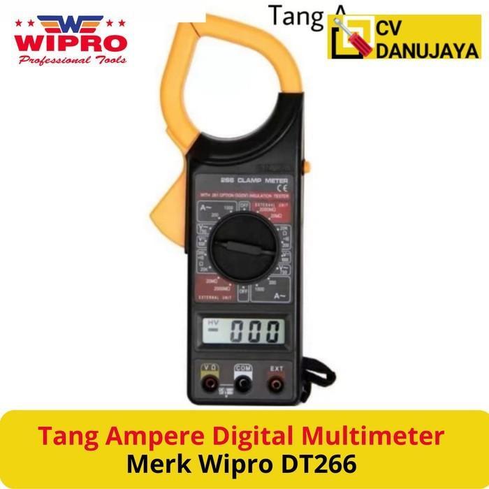 Tang Meter Ampere Ukur Arus Listrik Digital Clamp DT-266 Wipro