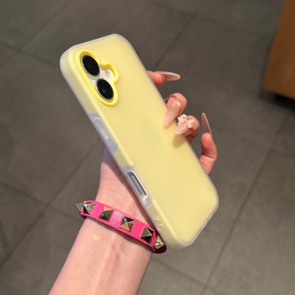 Cewek [Dm Case] Warna Case Hp Iphone 17 Pro Max 16 Plus Ip 15 14 13 12 11 Gd2H13 Unik Lucu Cesing Hp