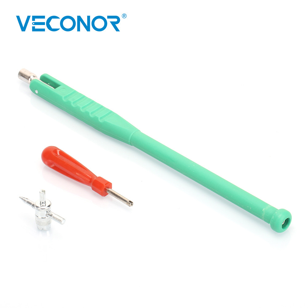 Tire Valve Repair Tool Set Core Removal Tool Stem Removal Puller Tire Cleaning Tool