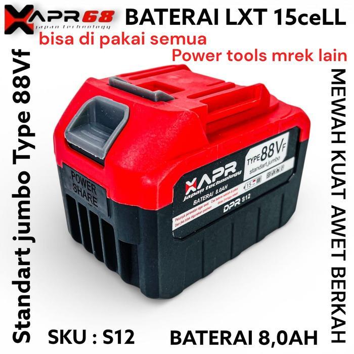 XAPR S12 APR RAJA BATERAI LXT 88Vf KHUSUS upgrade impact wrench standard bor dll15CELLSKUS12